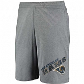Los Angeles Rams Concepts Sport Tactic Lounge Shorts Heathered Gray